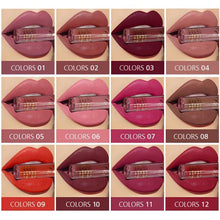 Load image into Gallery viewer, 12 Colors Lipstick Waterproof Long Lasting Natural Matte Sexy Women Moist Lip Gloss Nude Glitter Beauty Red Lip - Shop &amp; Buy

