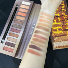 Load image into Gallery viewer, 12 colors Warm and Bright Eyeshadow Palette with Shimmer Glitter and Matte Finish - Shop &amp; Buy
