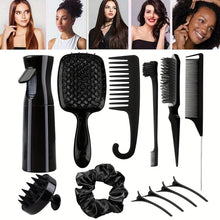 Load image into Gallery viewer, 12-Piece Ultimate Hair Care Toolkit - Curl Boosting, All Hair Types, Unscented - Unisex Design with Detangler Brush - Shop &amp; Buy
