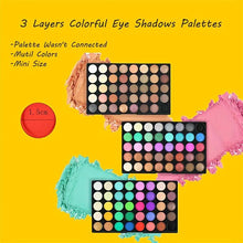 Load image into Gallery viewer, 120 Colors Eyeshadow Palette With 8pcs Makeup Brushes Set Matte Shimmer Glitter Finish - Shop &amp; Buy
