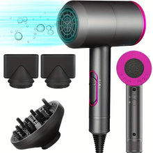 Load image into Gallery viewer, 1200W Rapid Dry Ionic Hair Dryer with Diffuser - Advanced AC Motor, Smooth-Shine Conditioning - Shop &amp; Buy
