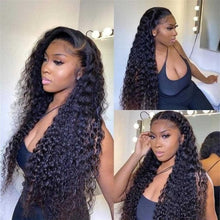 Load image into Gallery viewer, 13x4/13x6 HD Transparent Deep Wave Lace Frontal Wig Human Hair Curly Brazilian Lace frontal wig 30 Inch 4x4 Lace Closure Wigs - Shop &amp; Buy
