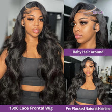 Load image into Gallery viewer, 13x6 Hd Transparent Lace Frontal Wig 30 34 Inch Body Wave Lace Front Human Hair Wigs For Women Loose Wave 13x4 Lace Frontal wigs - Shop &amp; Buy
