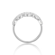 Load image into Gallery viewer, 14K 10K 18K Gold 925 Silver Ring Baguette Cut Colorless Diamond Simulant Full Eternity Wedding Ring - Shop &amp; Buy
