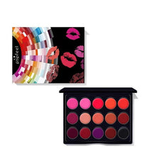 Load image into Gallery viewer, 15-Color Waterproof Lip Art Palette - Smudge-Proof, Long-Lasting Matte &amp; Shiny Shades - Shop &amp; Buy
