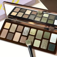 Load image into Gallery viewer, 16-color Eye Shadow Palette, Matte Pearlescent Explosive Flash Grey Green Earth Color - Shop &amp; Buy
