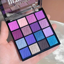 Load image into Gallery viewer, 16-Color Shimmering Purple Eyeshadow Palette - Radiant Glitter &amp; Sequins Finish - Shop &amp; Buy
