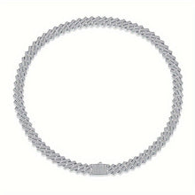 Load image into Gallery viewer, 17.184 Carat Moissanite Necklace 925 Sterling Silver Cuban Chain Men&#39;s Women&#39;s Hip-Hop Necklace - Shop &amp; Buy
