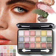 Load image into Gallery viewer, 18 Shades Matte Eyeshadow Palette, Pearly Glitter Finish Earth Color Tone, Long Lasting Natural - Shop &amp; Buy
