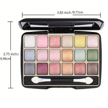 Load image into Gallery viewer, 18 Shades Matte Eyeshadow Palette, Pearly Glitter Finish Earth Color Tone, Long Lasting Natural - Shop &amp; Buy
