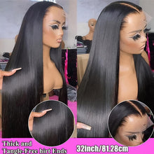 Load image into Gallery viewer, 180% Density Brazilian Human Hair Straight Lace Front Wig - Ultra-Realistic &amp; Pre-Plucked with Lush Baby Hair - Full 13x4 Coverage for Women - Shop &amp; Buy
