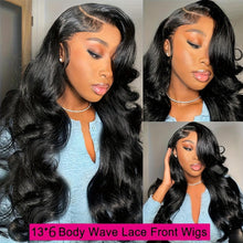 Load image into Gallery viewer, 180% Density Human Hair Body Wave Wigs - Ultra-Realistic 13x6 Lace Front - Pre-Plucked, Glueless Design with Baby Hair - Shop &amp; Buy
