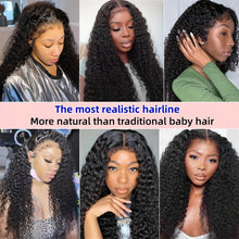 Load image into Gallery viewer, 180% Density Kinky Curly 13x4 Lace Front Wig - Pre-Plucked 4C Natural Look, Transparent Lace, Glueless for All Women - Shop &amp; Buy
