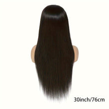 Load image into Gallery viewer, 180% Density Virgin Human Hair Wigs - 13x4 Straight HD Lace Front, Pre-Plucked, Transparent Lace, Natural Black - Shop &amp; Buy
