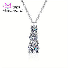 Load image into Gallery viewer, 18ct Moissanite Pendant Necklace - Exquisite 18K Gold Plated, Elegant Vintage Design, Unisex Bling Bling Style - Shop &amp; Buy
