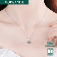 Load image into Gallery viewer, 1ct Moissanite Geometric Pendant Necklace - Dazzling Sterling Silver, Timeless Design for Engagements &amp; Weddings - Shop &amp; Buy
