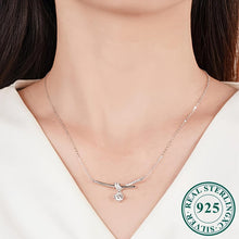Load image into Gallery viewer, 1ct Moissanite Sterling Silver Pendant Necklace - Timeless Elegance &amp; Romantic Design - Shop &amp; Buy
