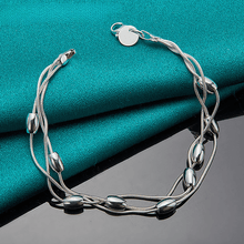 Load image into Gallery viewer, 1pc 925 Sterling Silver - Dainty Multi Layers Hand Chain Bracelet - Fashionable Niche Design Jewelry for Women - Shop &amp; Buy
