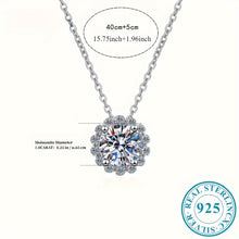 Load image into Gallery viewer, 1pc 925 Sterling Silver Moissanite Pendant Necklace, Elegant And Sexy Style - Shop &amp; Buy
