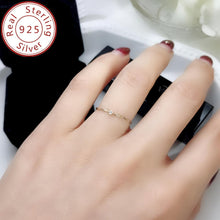 Load image into Gallery viewer, 1pc 925 Sterling Silver Ring - Sparkling CZ-Encrusted, Timeless Elegance for Daily Wear &amp; Parties - Shop &amp; Buy
