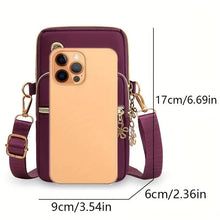 Load image into Gallery viewer, 1pc Chic Womens Crossbody Phone Purse - Casual Multi-Pocket Design, Secure Zip Closure &amp; Lightweight for Sports and Fitness - Shop &amp; Buy
