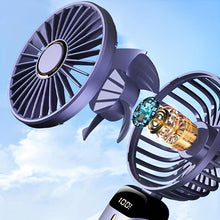 Load image into Gallery viewer, 1pc Compact Personal Mini Fan - 5-Speed Rechargeable Handheld Fan with 90° Foldable Design - Shop &amp; Buy
