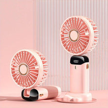 Load image into Gallery viewer, 1pc Compact Personal Mini Fan - 5-Speed Rechargeable Handheld Fan with 90° Foldable Design - Shop &amp; Buy
