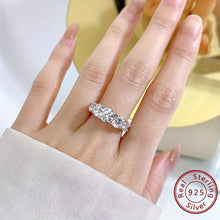 Load image into Gallery viewer, 1pc Radiant Moissanite Promise Ring - 925 Sterling Silver with 14k Gold Plated Finish - Shop &amp; Buy
