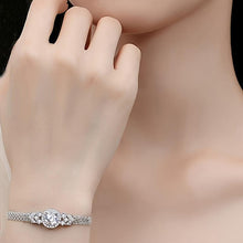Load image into Gallery viewer, 1pcs precision plating 925 sterling silver main stone 2 carat high quality moissanite diamonds women fashion bracelet - Shop &amp; Buy
