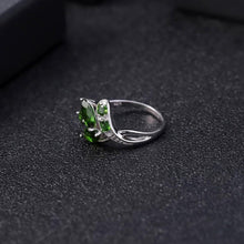 Load image into Gallery viewer, 2.15Ct Ct Natural Chrome Diopside Gemstone Ring 925 Sterling Silver Leaf Shape Rings Fine Jewelry for Women - Shop &amp; Buy
