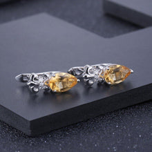 Load image into Gallery viewer, 2.60Ct Natural Citrine Gemstone Earrings 925 Sterling Silver Vintage Stud Earrings for Women Wedding Fine Jewelry - Shop &amp; Buy
