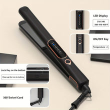 Load image into Gallery viewer, 2 In 1 Hair Straightener And Curler, Ceramic Titanium Flat Iron, Dual Voltage Straightening Iron With Fast Heating - Shop &amp; Buy

