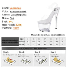 Load image into Gallery viewer, 20CM PVC Anti-skid Pole Dance Pumps Women&#39;s Thin Heel Sexy Transparent Crystal Shoes - Shop &amp; Buy
