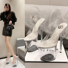 Load image into Gallery viewer, 20CM PVC Anti-skid Pole Dance Pumps Women&#39;s Thin Heel Sexy Transparent Crystal Shoes - Shop &amp; Buy
