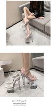 Load image into Gallery viewer, 20CM PVC Anti-skid Pole Dance Pumps Women&#39;s Thin Heel Sexy Transparent Crystal Shoes - Shop &amp; Buy
