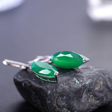Load image into Gallery viewer, 22.90Ct Marquise Natural Green Agate Gemstone Drop Earrings 925 Sterling Silver Earrings For Women Fine Jewelry - Shop &amp; Buy
