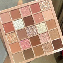 Load image into Gallery viewer, 25 Colors Eyeshadow Palette High Gloss Cement Grey Rose Brown Color Tone Matte Glitter Daily Makeup Dry Rose Eyeshadow - Shop &amp; Buy
