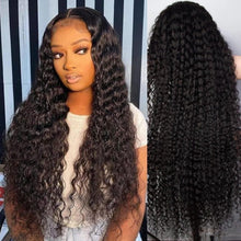 Load image into Gallery viewer, 28 30 32 Inch Deep Wave Frontal Wig Human Hair Wigs For Black Women Brazilian Hair 13x4 Hd Transparent Water Wave Lace Front Wig - Shop &amp; Buy
