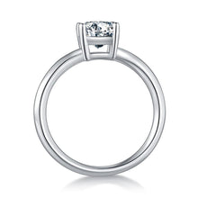 Load image into Gallery viewer, 2ct 8x6mm Emerald Cut Moissanite Engagement Rings in 925 Sterling Silver with 18K White Gold Plated GRA Certified - Shop &amp; Buy
