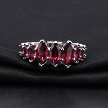 Load image into Gallery viewer, 3.33Ct Marquise Shape Natural Rhodolite Garnet Ring 925 Sterling Silver Gemstone Rings for Women Fine Jewelry - Shop &amp; Buy
