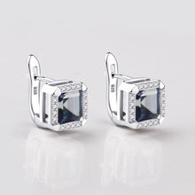 Load image into Gallery viewer, 3.77Ct Natural Iolite Blue Mystic Quartz Gemstone Clip Earrings 925 Sterling Silver Fine Jewelry For Women - Shop &amp; Buy
