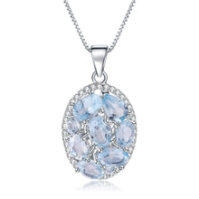 Load image into Gallery viewer, 3.90Ct Natural Sky Blue Topaz Gemstone Elegant Pendant Necklace for Women Fine Jewelry 925 Sterling Silver - Shop &amp; Buy
