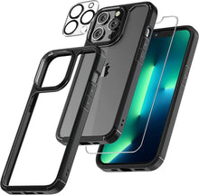 Load image into Gallery viewer, 【3 in 1】Case for iPhone 14 Pro Max with Tempered Glass Screen Protector Matte-Finish All-Round Protection Shockproof Cover - Shop &amp; Buy
