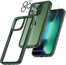 Load image into Gallery viewer, 【3 in 1】Case for iPhone 14 Pro Max with Tempered Glass Screen Protector Matte-Finish All-Round Protection Shockproof Cover - Shop &amp; Buy
