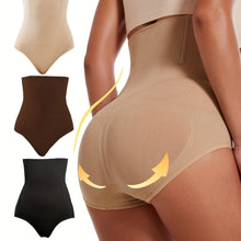 Load image into Gallery viewer, 3 Pack High Waist Shaping Panties For Women, Stretchy Slimming Underwear, Tummy Control Body Shaper Briefs - Shop &amp; Buy
