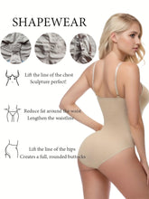 Load image into Gallery viewer, 3-Pack Seamless Shapewear Bodysuits, Tummy Control Full Body Shaper, Solid Color Butt Lifting And Tummy Control - Shop &amp; Buy
