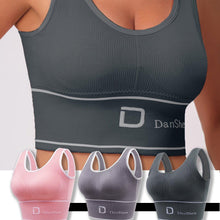 Load image into Gallery viewer, 3-piece Set, No Steel Ring Stretch Exercise Fitness Bra, Spring And Autumn Style Running Casual Gym Yoga Underwear - Shop &amp; Buy
