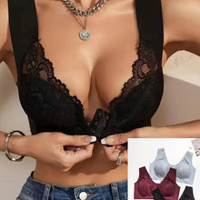 Load image into Gallery viewer, 3-Piece Soft Lace Bra Set - Comfortable Wireless Push-Up, Adjustable Buckle Front, Breathable &amp; Seamless - Shop &amp; Buy
