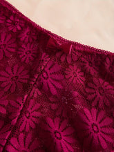 Load image into Gallery viewer, 3 Sets Floral Lace Bra &amp; Panties, Scallop Trim Bra &amp; Bow Tie Panties Lingerie Set, Women Lingerie &amp; Underwear - Shop &amp; Buy
