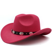 Load image into Gallery viewer, 3 Sizes Parent-child Men Women Kids Western Cowboy Hats Wide Brim Panama Sunhats - Shop &amp; Buy
